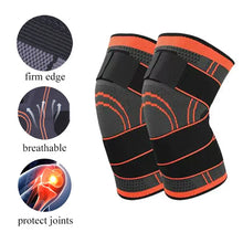 Charger l&#39;image dans la galerie, 1PCS Adjustable Sports Knee Pad Knee Pain Relief Patella Stabilizer Brace Support for Hiking Soccer Basketball Running Sport
